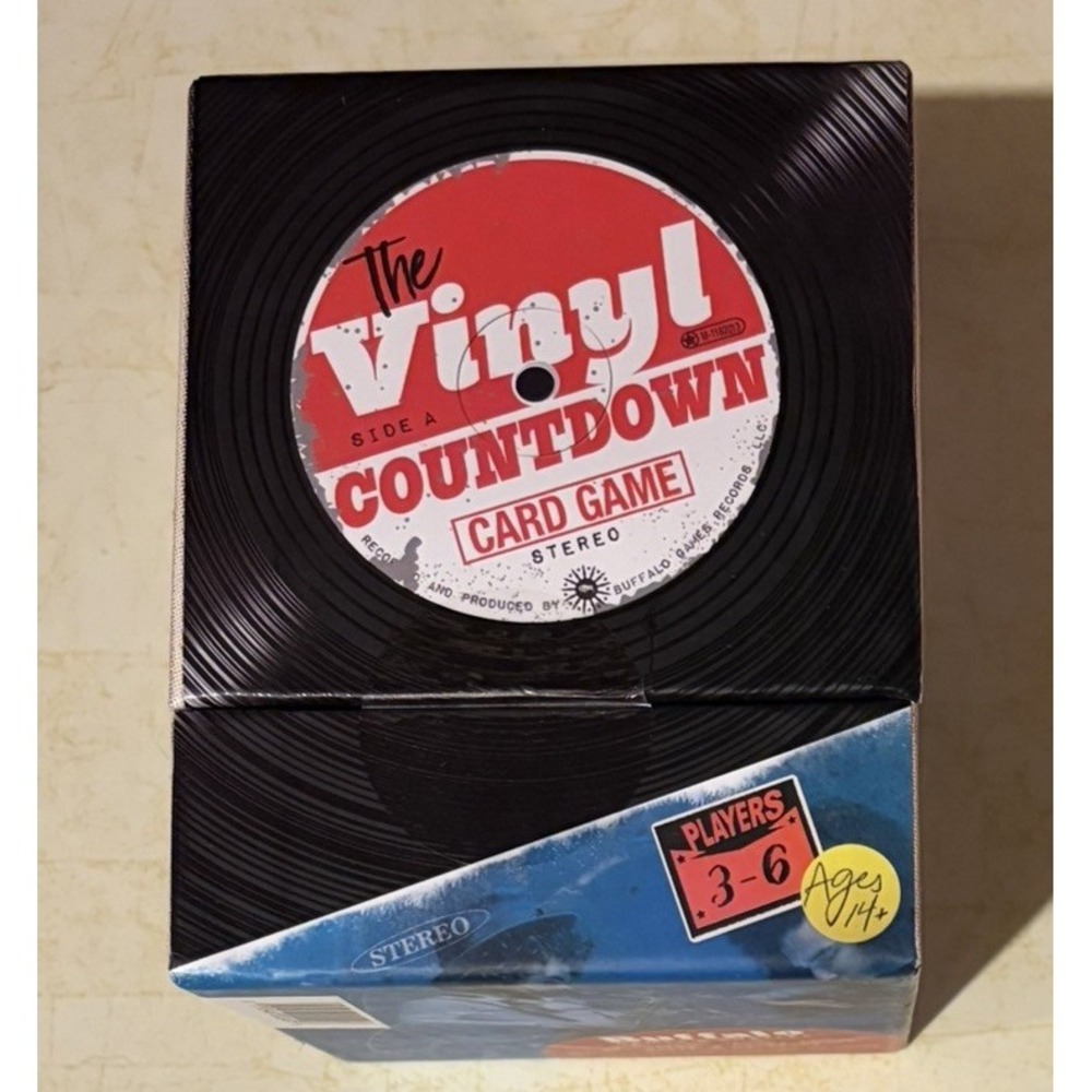 The Vinyl Record Countdown Card Party Game Music Rock N Roll Radio New & Vintage